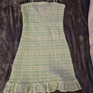 wild fable Mint Green Smocked Tube Dress